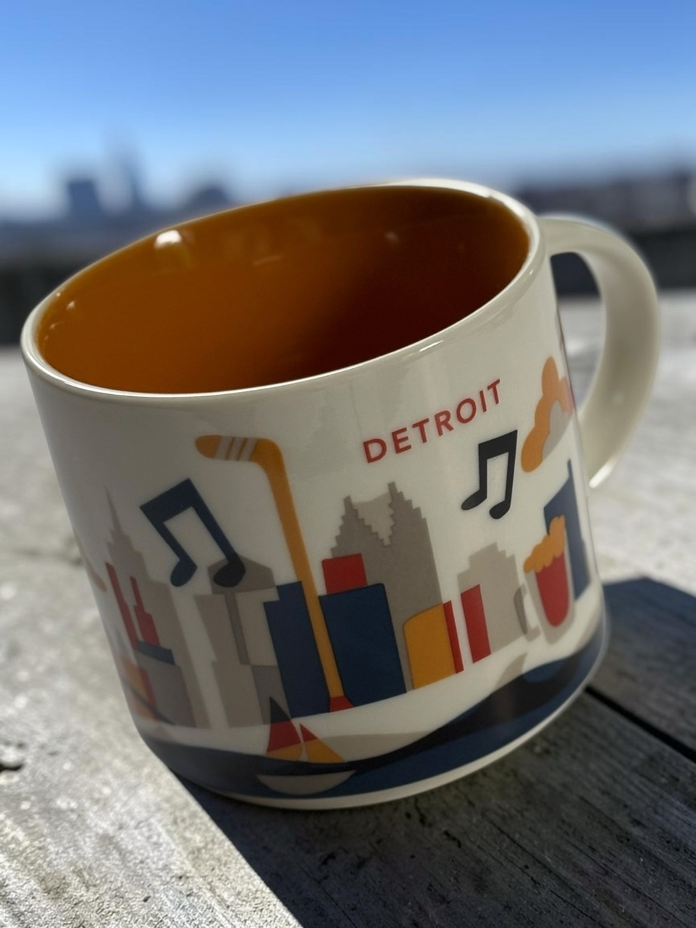 Starbucks You Are Here Series Detroit ceramic Mug 2013 | 14 oz